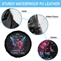 Fairy Skeleton Spare Tire Cover In My Next Life I Want To Be The Karma Colorful Rose Angel Skull