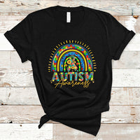 Be Kind Autism Awareness Sunflower Rainbow Support Autistic Autism T Shirt - Wonder Print Shop