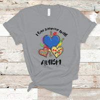 I Love Someone With Autism Support Squad Heart Support Autistic Autism Awareness T Shirt - Wonder Print Shop