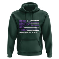 Military Child Born Resilient Tough Hoodie Month Of The Military Kids Army Soldier American Flag