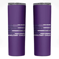 Military Child Born Resilient Tough Skinny Tumbler Month Of The Military Kids Army Soldier American Flag