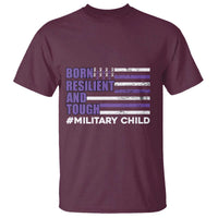 Military Child Born Resilient Tough T Shirt Month Of The Military Kids Army Soldier American Flag