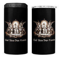 God Bless Pope Francis 4 in 1 Can Cooler Tumbler Memorial Angel Catholic Faith & Unity