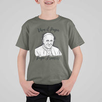 Viva il Papa Pope Francis T Shirt For Kid Thank You Papa Catholic Tribute