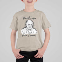 Viva il Papa Pope Francis T Shirt For Kid Thank You Papa Catholic Tribute