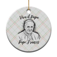 Viva il Papa Pope Francis Ceramic Ornament Thank You Papa Catholic Tribute - Wonder Print Shop