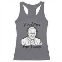 Viva il Papa Pope Francis Racerback Tank Top Thank You Papa Catholic Tribute