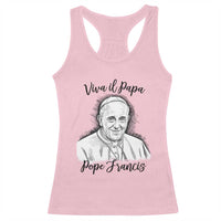 Viva il Papa Pope Francis Racerback Tank Top Thank You Papa Catholic Tribute