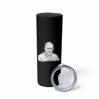 Viva il Papa Pope Francis Skinny Tumbler Thank You Papa Catholic Tribute