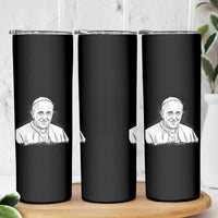 Viva il Papa Pope Francis Skinny Tumbler Thank You Papa Catholic Tribute