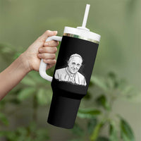 Viva il Papa Pope Francis Tumbler With Handle Thank You Papa Catholic Tribute