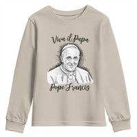 Viva il Papa Pope Francis Youth Sweatshirt Thank You Papa Catholic Tribute