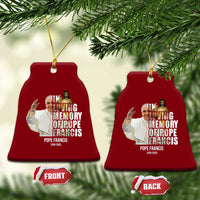 In Loving Memory of Pope Francis Ceramic Ornament Viva il Papa 1936-2025 - Wonder Print Shop