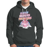 Protect Trans Kids Hoodie Satan Respects Pronouns Transgender Pride Trans Flag - Wonder Print Shop