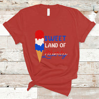 4th of July T Shirt 4th of July Sweet Land of Liberty American Patriotic - Wonder Print Shop