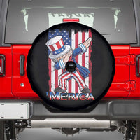 Uncle Sam Dabbing Spare Tire Cover 4th of July American Flag