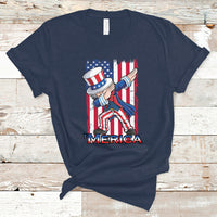 Uncle Sam T Shirt 4th of July Dabbing Uncle Sam American Flag Men Women Kid - Wonder Print Shop