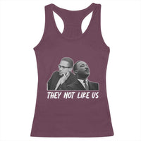 Malcolm X and MLK Racerback Tank Top They Not Like Us - Wonder Print Shop