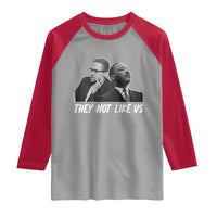 Malcolm X and MLK Raglan Shirt They Not Like Us - Wonder Print Shop