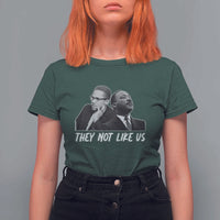 Malcolm X and MLK T Shirt For Women They Not Like Us - Wonder Print Shop