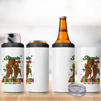 Stepping Into Juneteenth 4 in 1 Can Cooler Tumbler Afro Diva High with African Pride - Wonder Print Shop