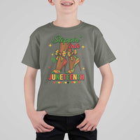 Stepping Into Juneteenth T Shirt For Kid Afro Diva High with African Pride - Wonder Print Shop