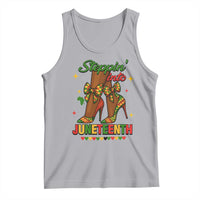 Stepping Into Juneteenth Tank Top Afro Diva High with African Pride - Wonder Print Shop