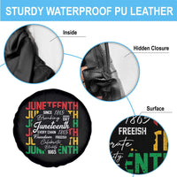 Juneteenth 1865 Spare Tire Cover Celebrate Black Freedom Breaking Every Chain - Wonder Print Shop