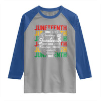 Juneteenth 1865 Raglan Shirt Celebrate Black Freedom Breaking Every Chain - Wonder Print Shop
