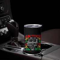 Juneteenth 1865 Tumbler Cup Celebrate Black Freedom Breaking Every Chain - Wonder Print Shop