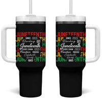 Juneteenth 1865 Tumbler With Handle Celebrate Black Freedom Breaking Every Chain - Wonder Print Shop
