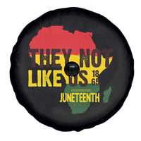 They Not Like Us Juneteenth 1865 Spare Tire Cover Afrocentric Africa Map Black Pride - Wonder Print Shop