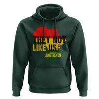 They Not Like Us Juneteenth 1865 Hoodie Afrocentric Africa Map Black Pride - Wonder Print Shop