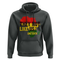 They Not Like Us Juneteenth 1865 Hoodie Afrocentric Africa Map Black Pride - Wonder Print Shop