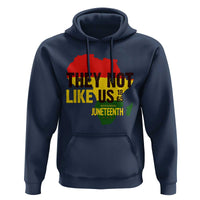 They Not Like Us Juneteenth 1865 Hoodie Afrocentric Africa Map Black Pride - Wonder Print Shop
