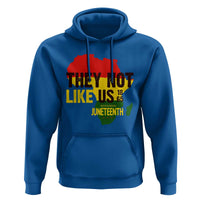 They Not Like Us Juneteenth 1865 Hoodie Afrocentric Africa Map Black Pride - Wonder Print Shop
