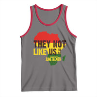 They Not Like Us Juneteenth 1865 Tank Top Afrocentric Africa Map Black Pride - Wonder Print Shop