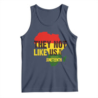 They Not Like Us Juneteenth 1865 Tank Top Afrocentric Africa Map Black Pride - Wonder Print Shop