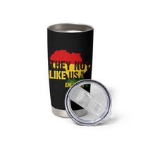 They Not Like Us Juneteenth 1865 Tumbler Cup Afrocentric Africa Map Black Pride - Wonder Print Shop