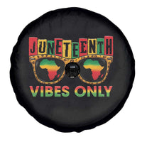 Juneteenth Vibes Only Spare Tire Cover Afro Pride Sunglasses Black History Celebration - Wonder Print Shop