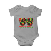 Juneteenth Vibes Only Baby Onesie Afro Pride Sunglasses Black History Celebration - Wonder Print Shop