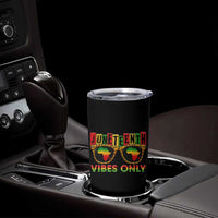 Juneteenth Vibes Only Tumbler Cup Afro Pride Sunglasses Black History Celebration - Wonder Print Shop