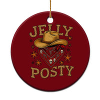 Jelly Posty Cowboy Bandana Ceramic Ornament Funny Country Western Rodeo - Wonder Print Shop
