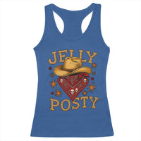 Jelly Posty Cowboy Bandana Racerback Tank Top Funny Country Western Rodeo - Wonder Print Shop
