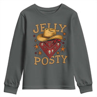 Jelly Posty Cowboy Bandana Youth Sweatshirt Funny Country Western Rodeo - Wonder Print Shop
