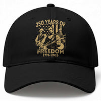 250 Years of Freedom US Presidents Rock Band Baseball Cap Funny Abraham Lincoln George Washington Teddy Roosevelt Concert 1776 to 2026