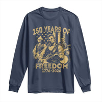 250 Years of Freedom US Presidents Rock Band Long Sleeve Shirt Funny Abraham Lincoln George Washington Teddy Roosevelt Concert 1776 to 2026