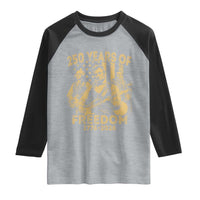 250 Years of Freedom US Presidents Rock Band Raglan Shirt Funny Abraham Lincoln George Washington Teddy Roosevelt Concert 1776 to 2026