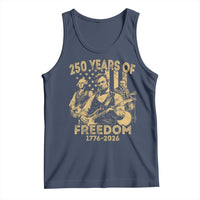 250 Years of Freedom US Presidents Rock Band Tank Top Funny Abraham Lincoln George Washington Teddy Roosevelt Concert 1776 to 2026