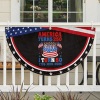 America Turns 250 I Turn 50 Funny 1976 Birthday Patriotic Fan Flag American Flag Cake 1776 to 2026 Semiquincentennial